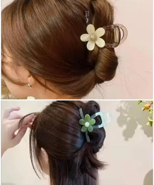 3 Pcs Flower Hair Claw Clips for Women Sweet Girls Hairpins Exquisite Elegance Shark Crab Clips Hair Accessories